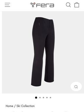 Fera Women's Black Ski Pants - Sleek Insulated Performance